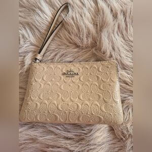 Coach corner zip wallet